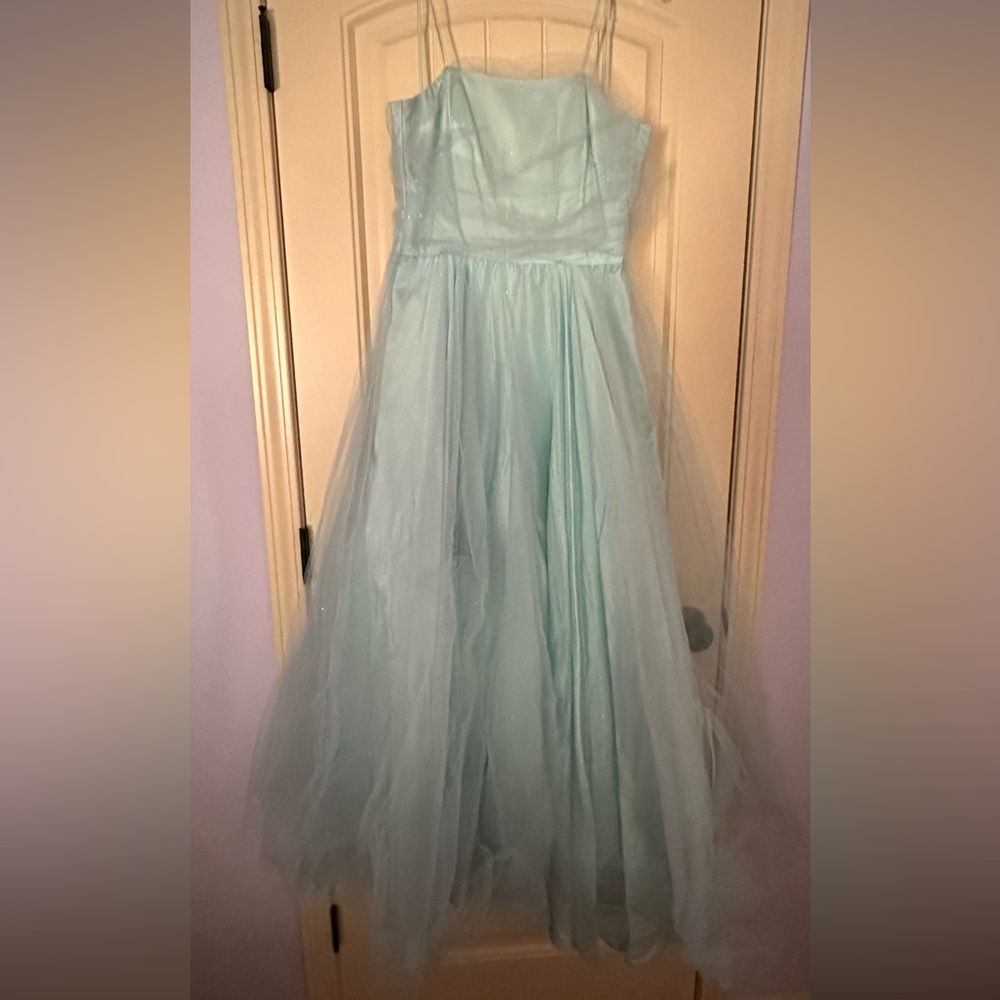 Baby blue glitter dress